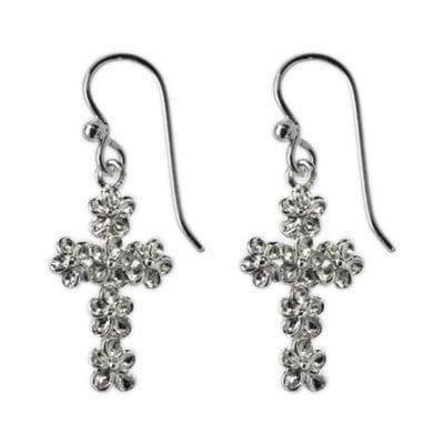 Textured Cross Earrings - Pura Vida Books