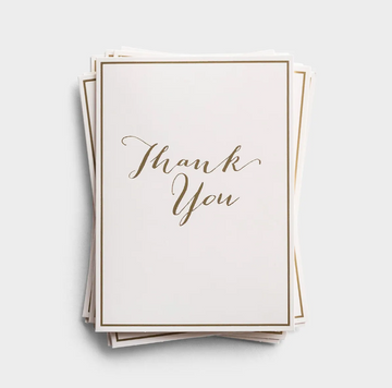 Thank You - 10 Premium Note Cards - Blank