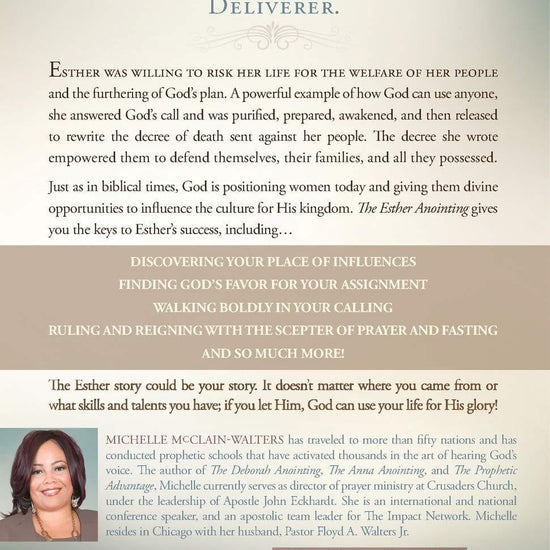 The Esther Anointing - Michelle McClainwalters - Pura Vida Books