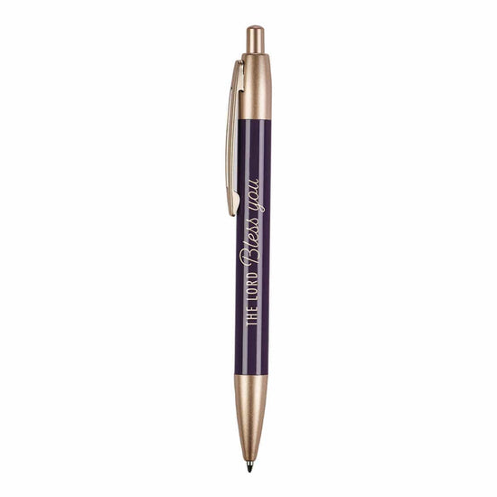 The LORD Bless You Geometric Purple Classic Gift Pen - Pura Vida Books