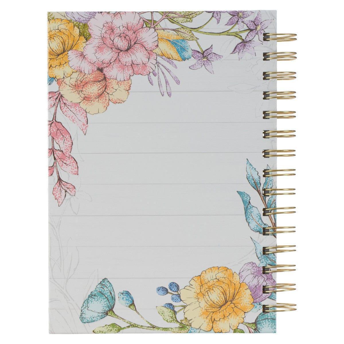 The LORD Delights Pink Floral Wirebound Journal - Isaiah 42:6 - Pura Vida Books