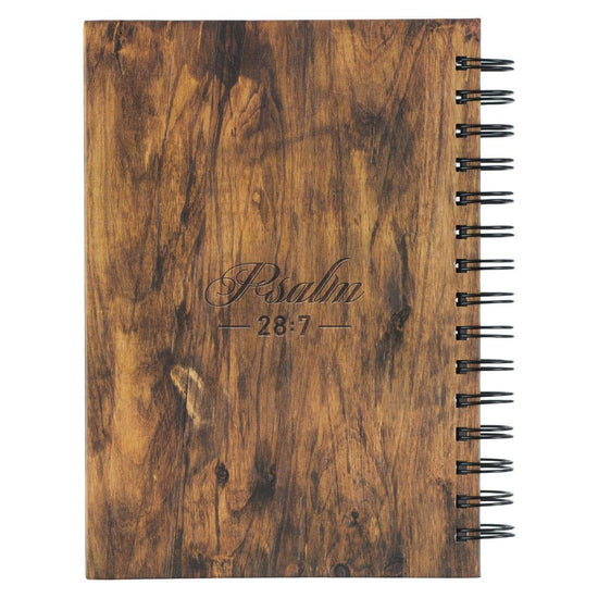 The LORD is My Strength Wirebound Journal - Psalm 28:7 - Pura Vida Books