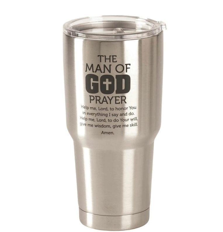 The Man of God Prayer Stainless Steel Tumbler - Pura Vida Books