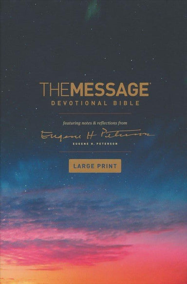 The Message Large-Print Devotional Bible Hardcover - Pura Vida Books