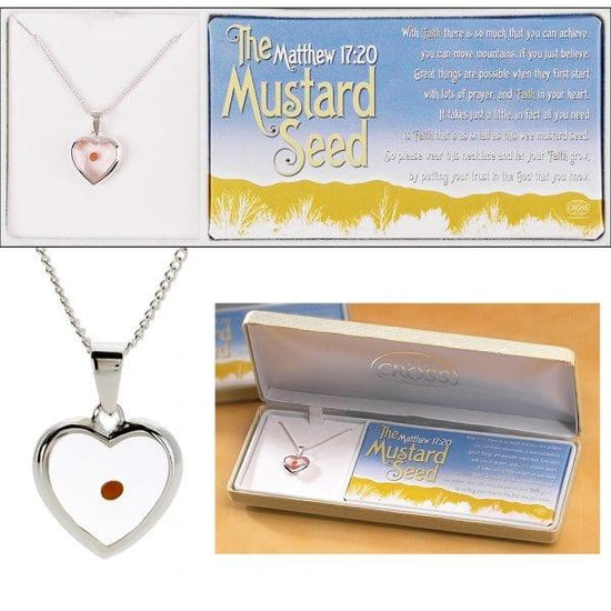 The Mustard Seed Heart Necklace - Pura Vida Books