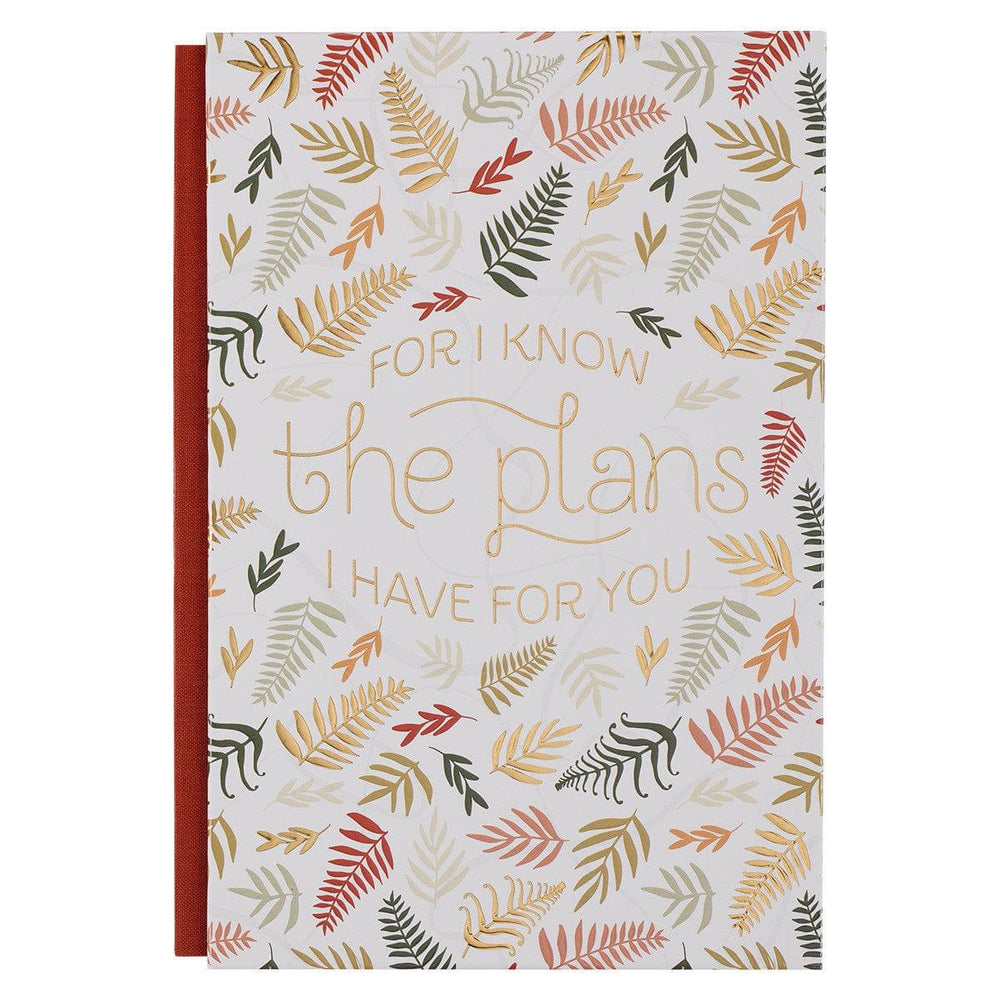 The Plans Fall Leaf Quarter-bound Journal - Jeremiah 29:11 - Pura Vida Books