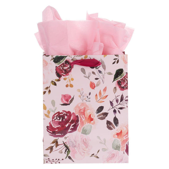 The Plans I Have for You Plum Floral Medium Gift Bag – Jeremiah 29:11 - Pura Vida Books