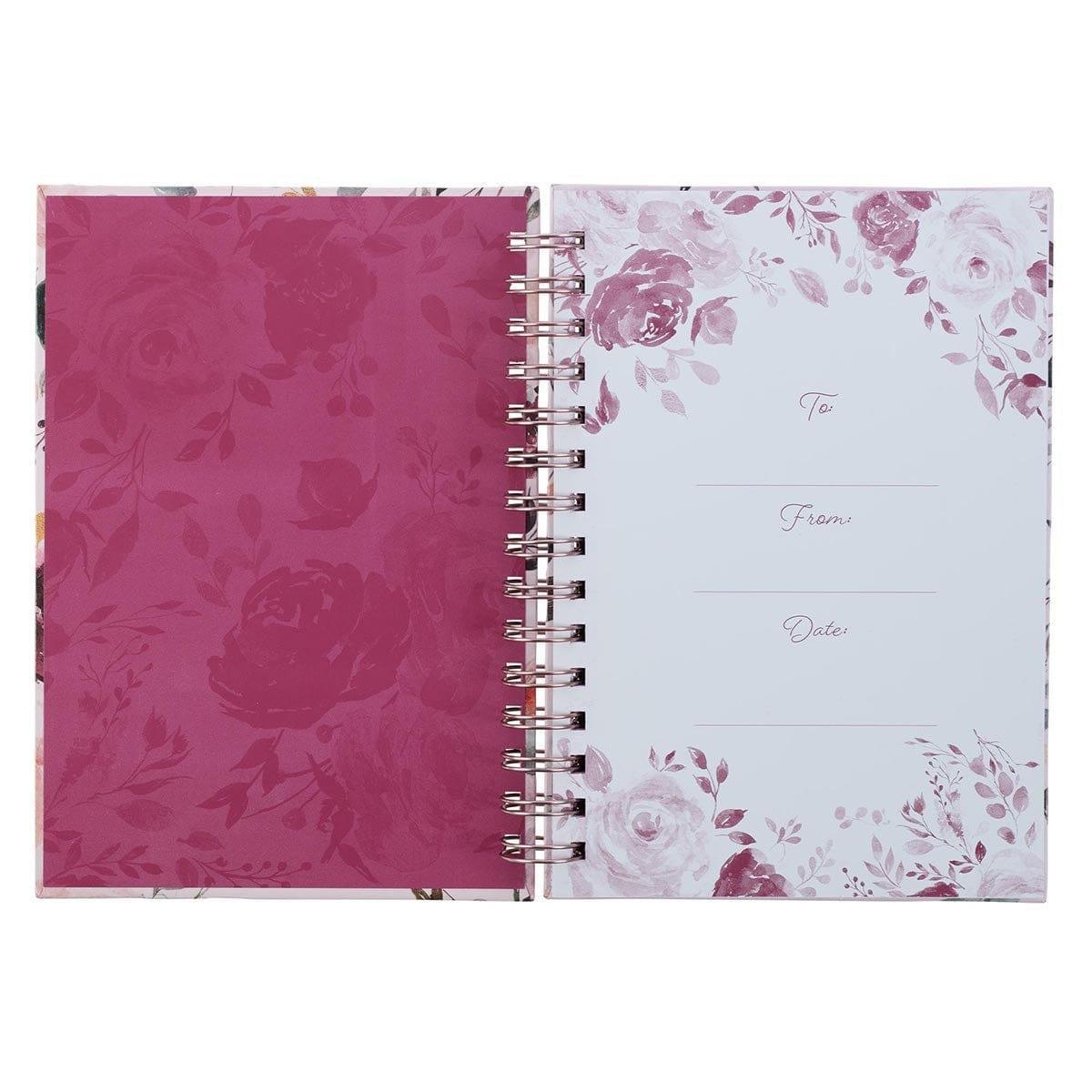 The Plans I Have for You Plum Floral Wirebound Journal - Jeremiah 29:11 - Pura Vida Books