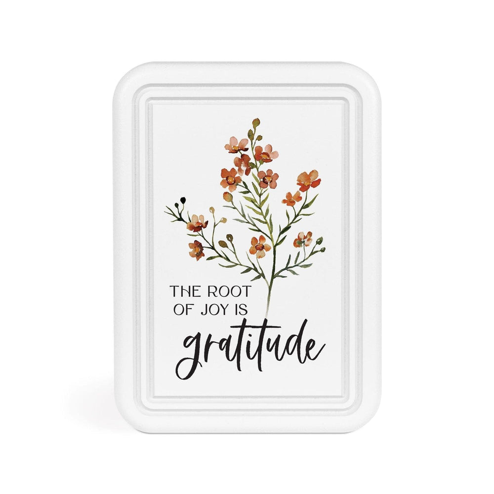 The Root Of Joy Is Gratitude Ornate Tabletop Décor - Pura Vida Books