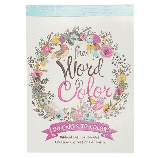 The Word in Color Coloring Postcards - Pura Vida Books
