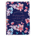 The Word of God Stands Forever Floral Faux Leather Classic Journal with Zipped Closure - Isaiah 40:8 - Pura Vida Books