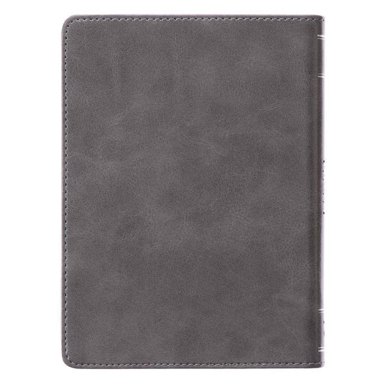 The World's Best Dad Handy-Sized Gray Faux Leather Journal - Pura Vida Books