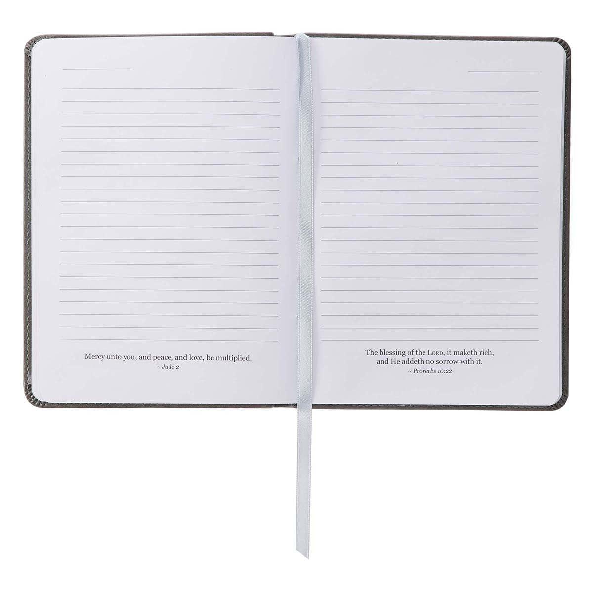 The World's Best Dad Handy-Sized Gray Faux Leather Journal - Pura Vida Books