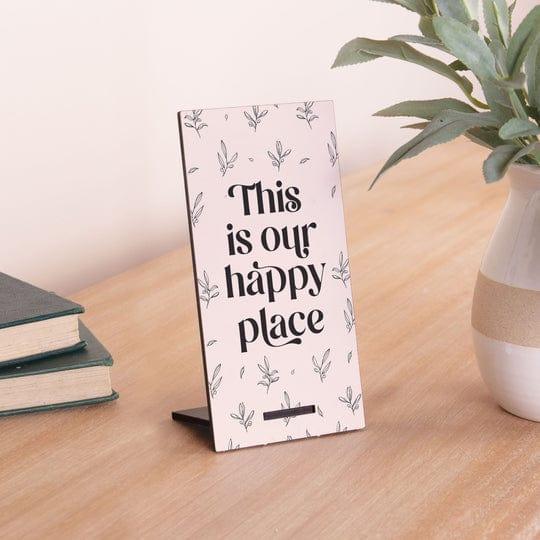 This Is Our Happy Place Snap Sign - Pura Vida Books