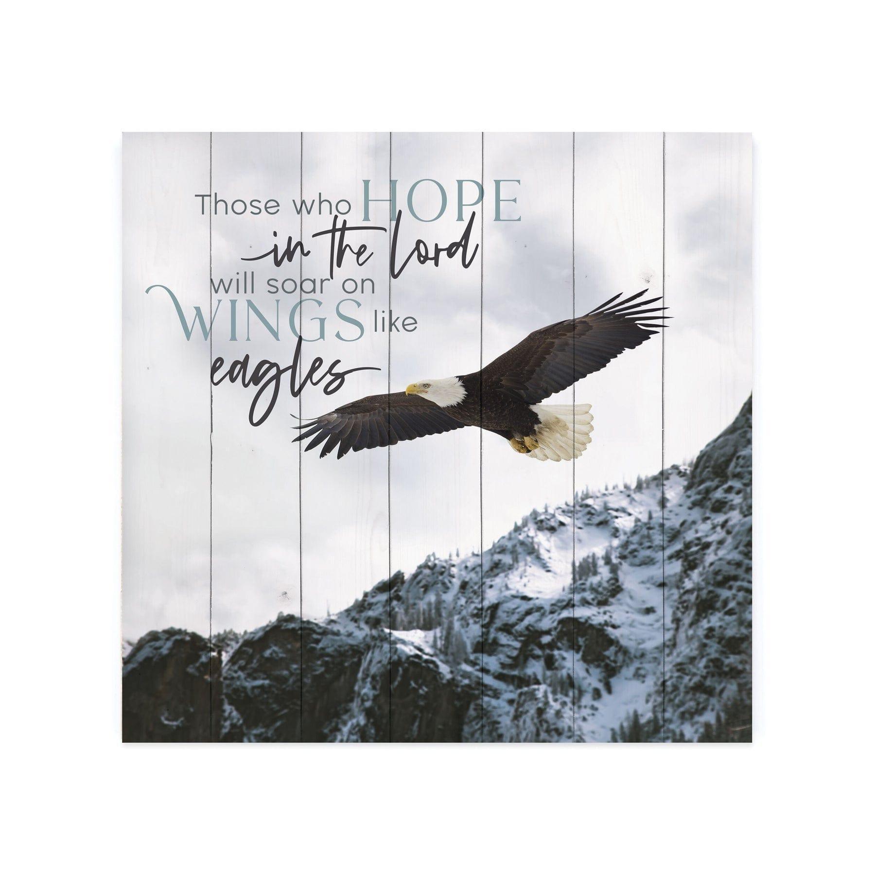 Those Who Hope In The Lord Will Soar On Wings Like Eagles Cuadro de Madera - Pura Vida Books