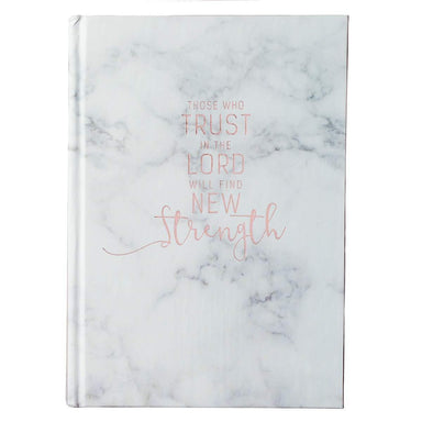 Those Who Trust in the Lord Hardcover Marble-look Journal- Isaiah 40:31 - Pura Vida Books
