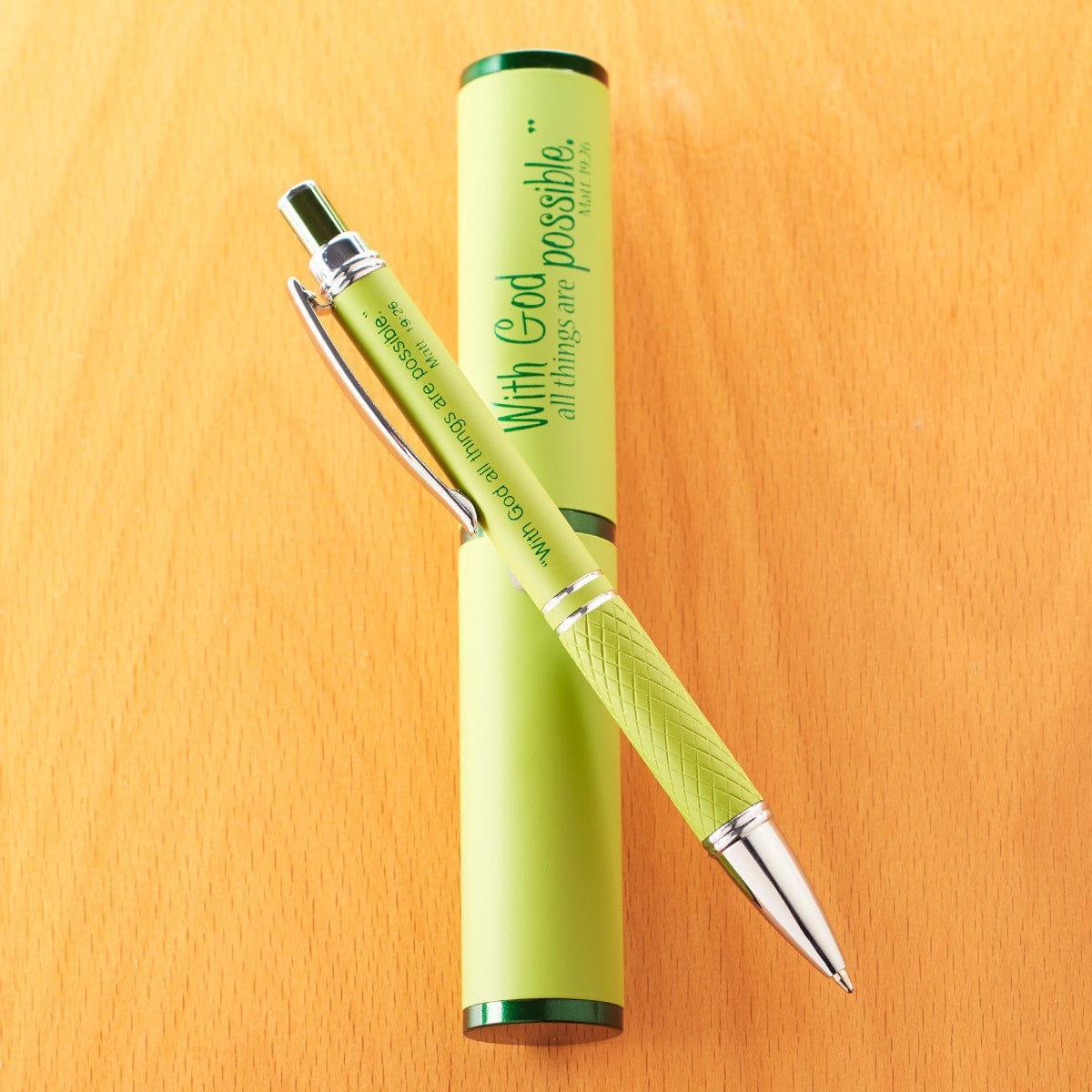 Three Color Stylish Pen and Case - Pura Vida Books