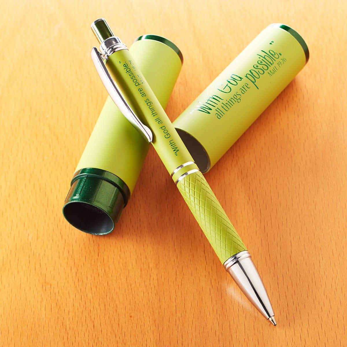 Three Color Stylish Pen and Case - Pura Vida Books