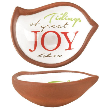 Tidings Joy Terra Cotta Tray - Pura Vida Books