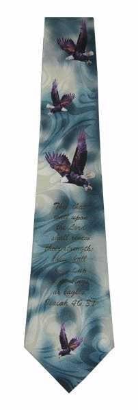 Tie - Mount Up With Wings Polyester - Turquoise - Pura Vida Books