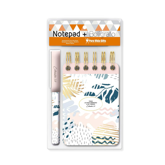 Todo lo Hizo Hermoso - Notepad y Boligrafo - Pura Vida Books