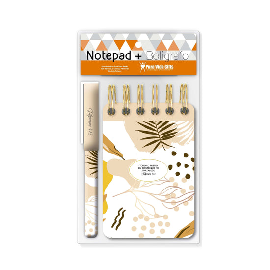 Todo lo Puedo - Notepad y Boligrafo - Pura Vida Books