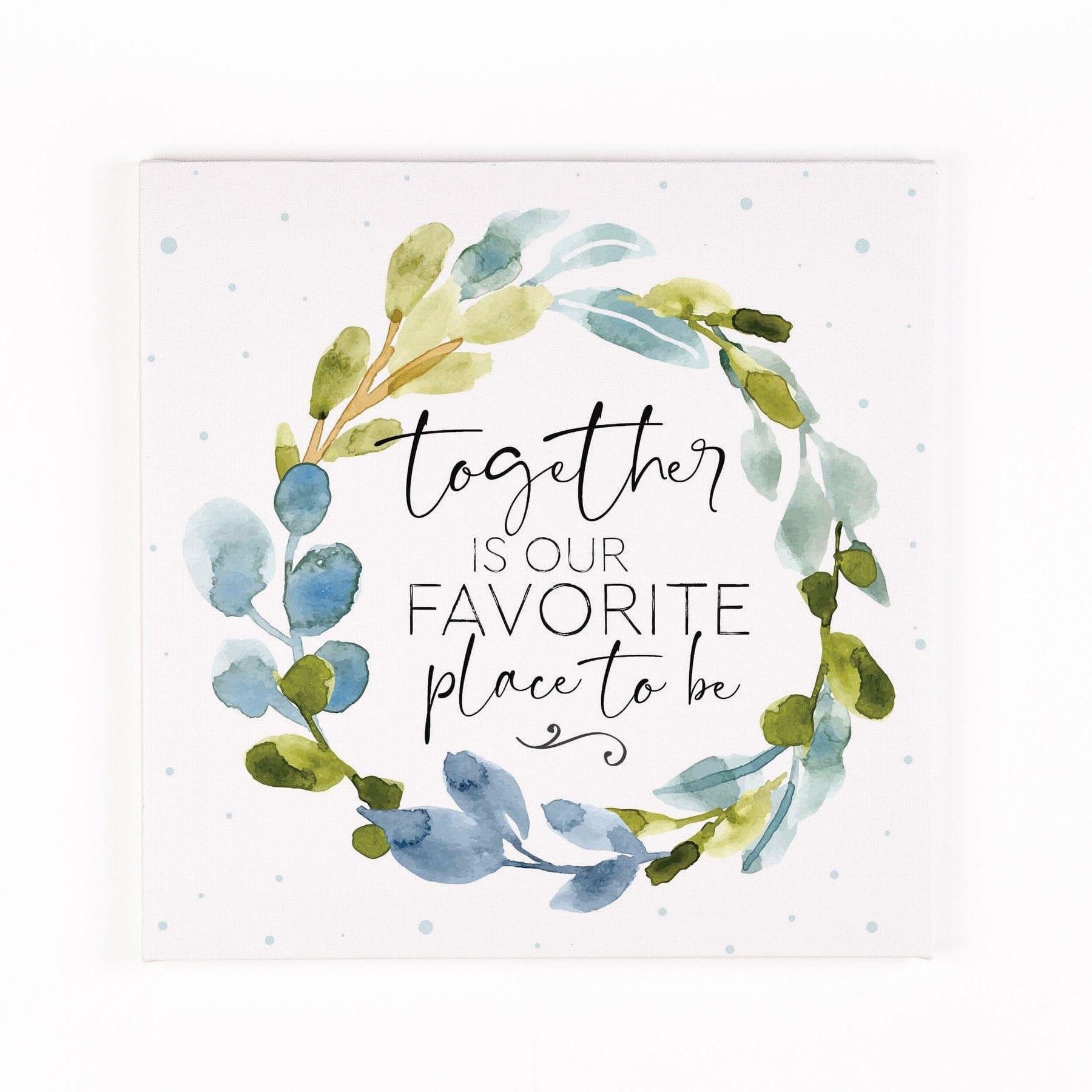 Together Is Our Favorite Place To Be Cuadro Canvas - Pura Vida Books