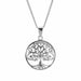Tree Of Life/Cross Silver Plate 18" Necklace - Pura Vida Books