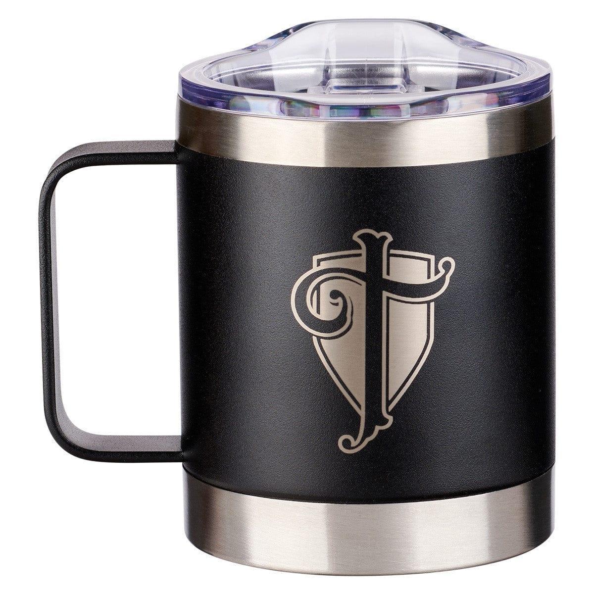 Trust in the LORD Black Camp-style Stainless Steel Mug - Proverbs 3:5 - Pura Vida Books