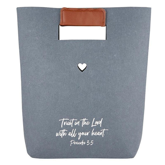 Trust in the Lord Felt Tote Bag - Pura Vida Books