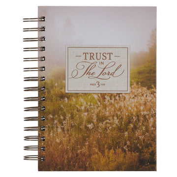 Trust in the LORD Field Grass Wirebound Journal - Proverbs 3:5 - Pura Vida Books