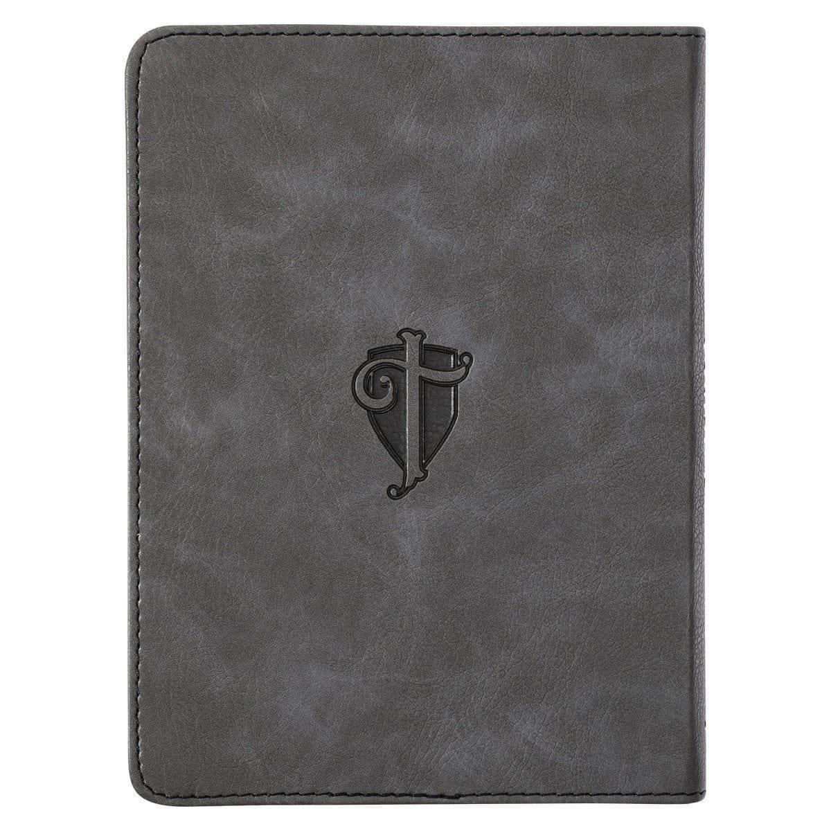 Trust in the LORD Gray Faux Leather Handy-sized Journal - Proverbs 3:5 - Pura Vida Books