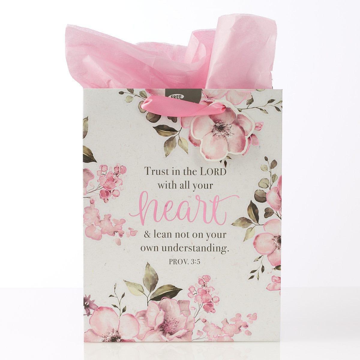 Trust in the Lord” Medium Gift Bag – Proverbs 3:5 - Pura Vida Books