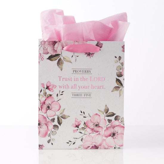 Trust in the Lord” Medium Gift Bag – Proverbs 3:5 - Pura Vida Books