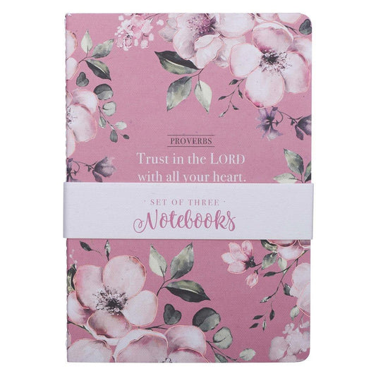 Trust in the Lord Medium Notebook Set - Proverbs 3:5 - Pura Vida Books