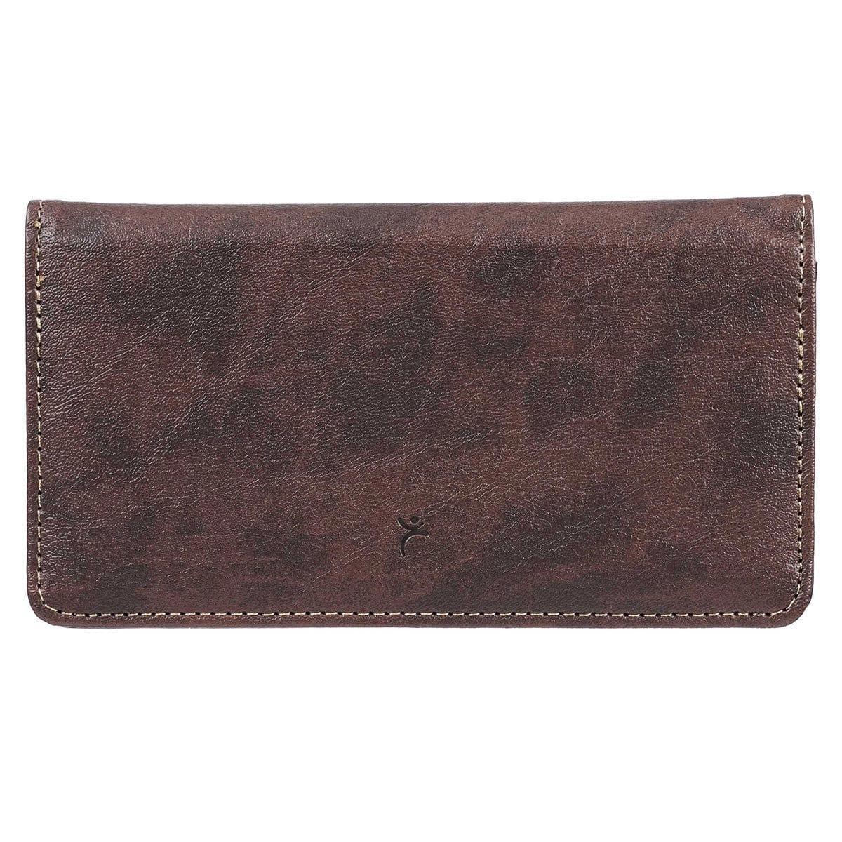 Trust In The LORD Two-tone Brown Faux Leather Checkbook Cover - Proverbs 3:5 - Pura Vida Books