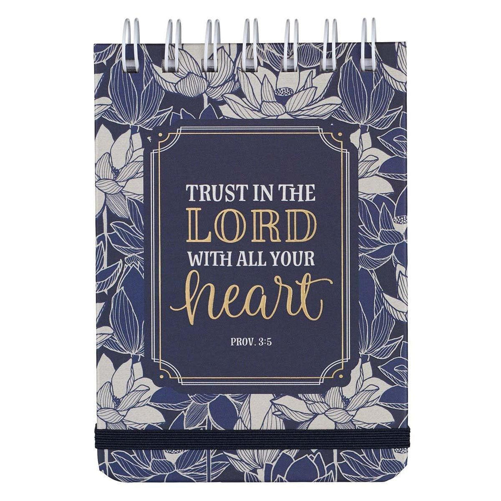Trust In The Lord Wirebound Notepad - Proverbs 3:5-6 - Pura Vida Books