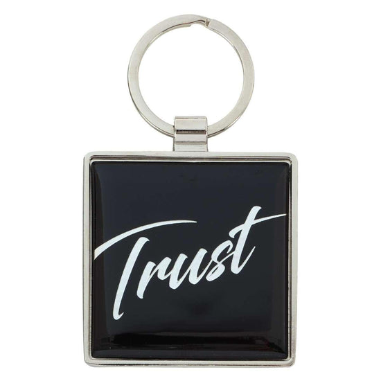 Trust - Proverbs 3:5 Metal Keyring - Pura Vida Books