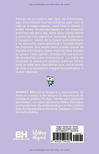 Una mujer sabia: Principios para vivir como Dios lo diseñó - Wendy Bello - Pura Vida Books