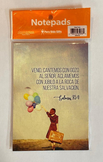 Venid, cantemos con gozo al Señor... (Salmo 95:1) - Notepads - Pura Vida Books