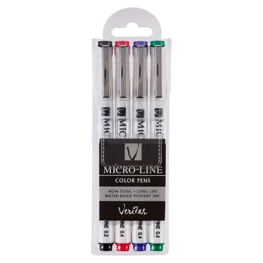 Veritas Micro-Line Color Pens - Set of 4 - Pura Vida Books