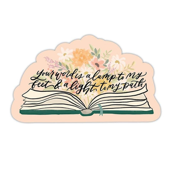 Vinyl Sticker - Your Word is a Lamp - Pura Vida Books