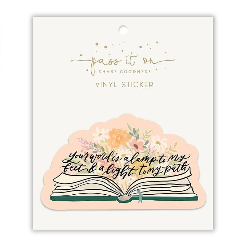 Vinyl Sticker - Your Word is a Lamp - Pura Vida Books