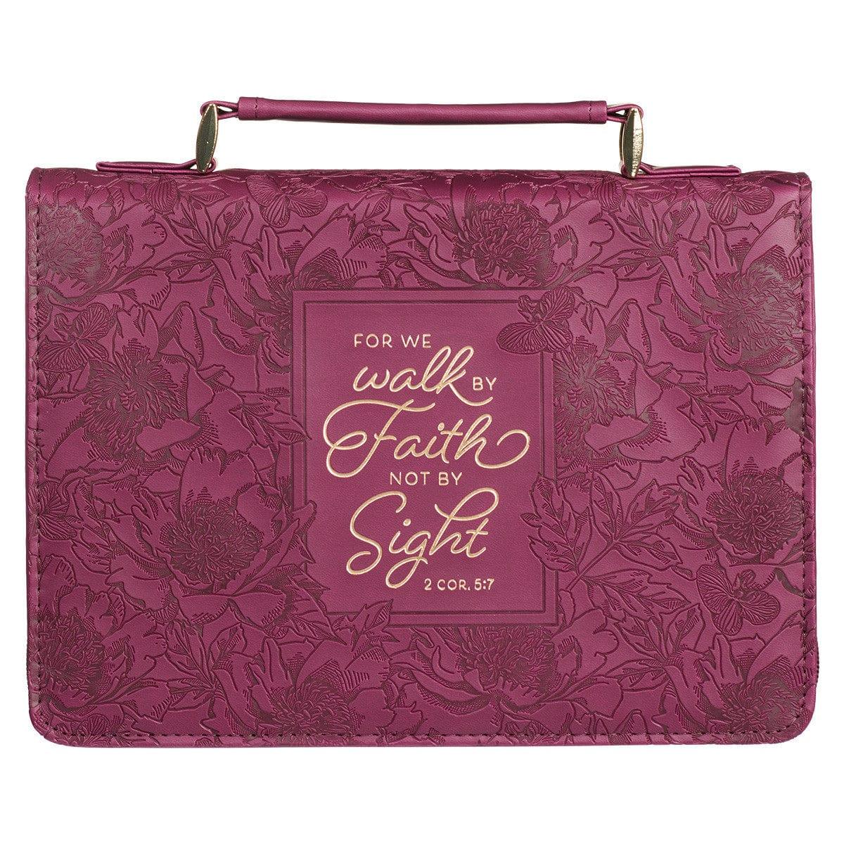 Walk by Faith Ruby Red Faux Leather - Pura Vida Books