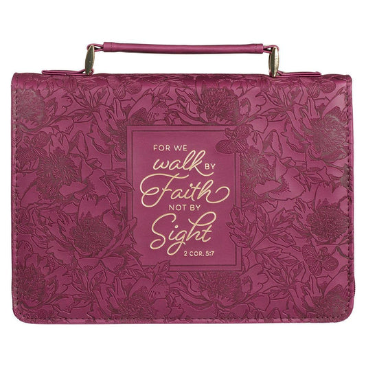 Walk by Faith Ruby Red Faux Leather - Pura Vida Books