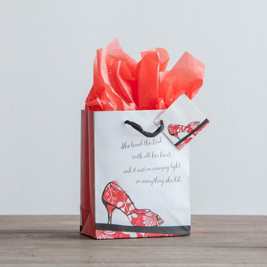 Walk By Faith - Small Gift Bag with tissue - Pura Vida Books