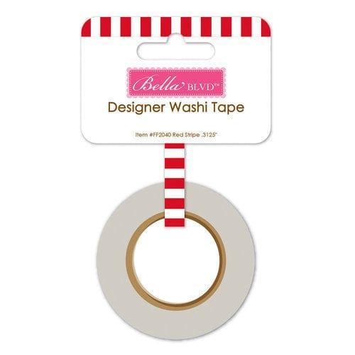 Washi Tape - Red Stripe - Pura Vida Books