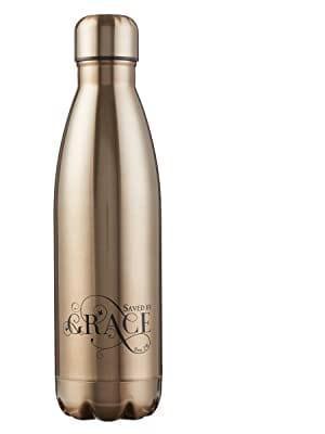 Water Bottle Saved by Grace Gold - Pura Vida Books