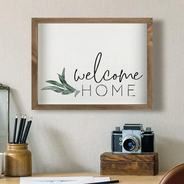 Welcome Home Framed Art - Pura Vida Books