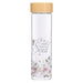 Well With My Soul Hymn Glass Water Bottle with Bamboo Lid and Sleeve - Pura Vida Books